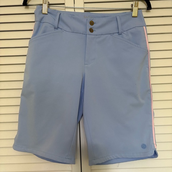 Lilly Pulitzer Pants - Lilly Pulitzer Sky Blue Women's Shorts with Pink Trim